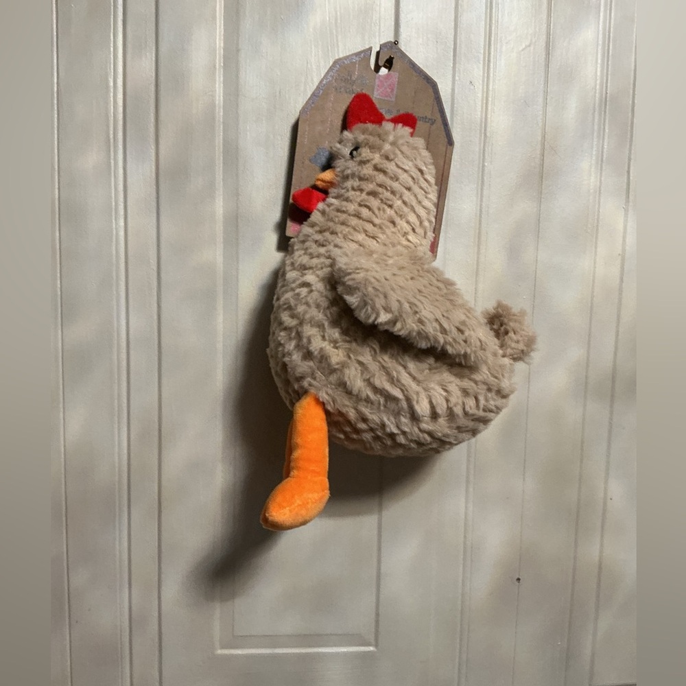 Pally Paws 13" Rooster Dog Toy w/ Clinker & Squeaker New